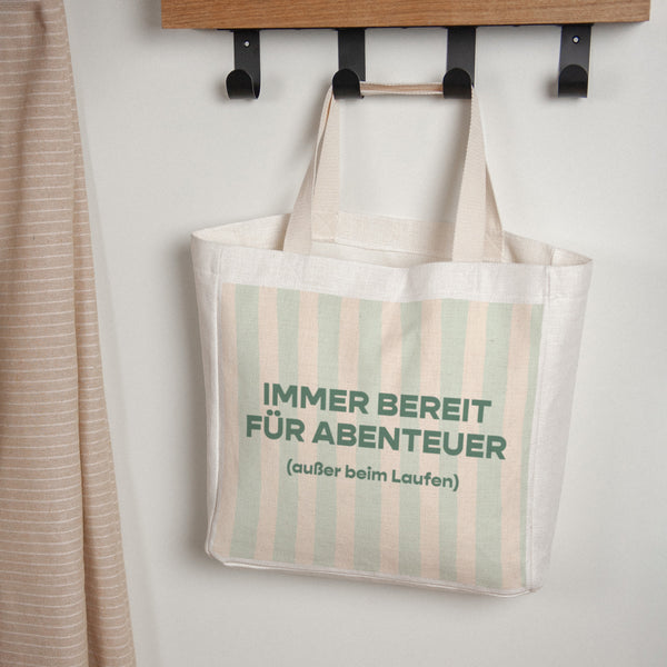 Tote bag Objekte Tragehenkel Immer bereit für Abenteuer foto