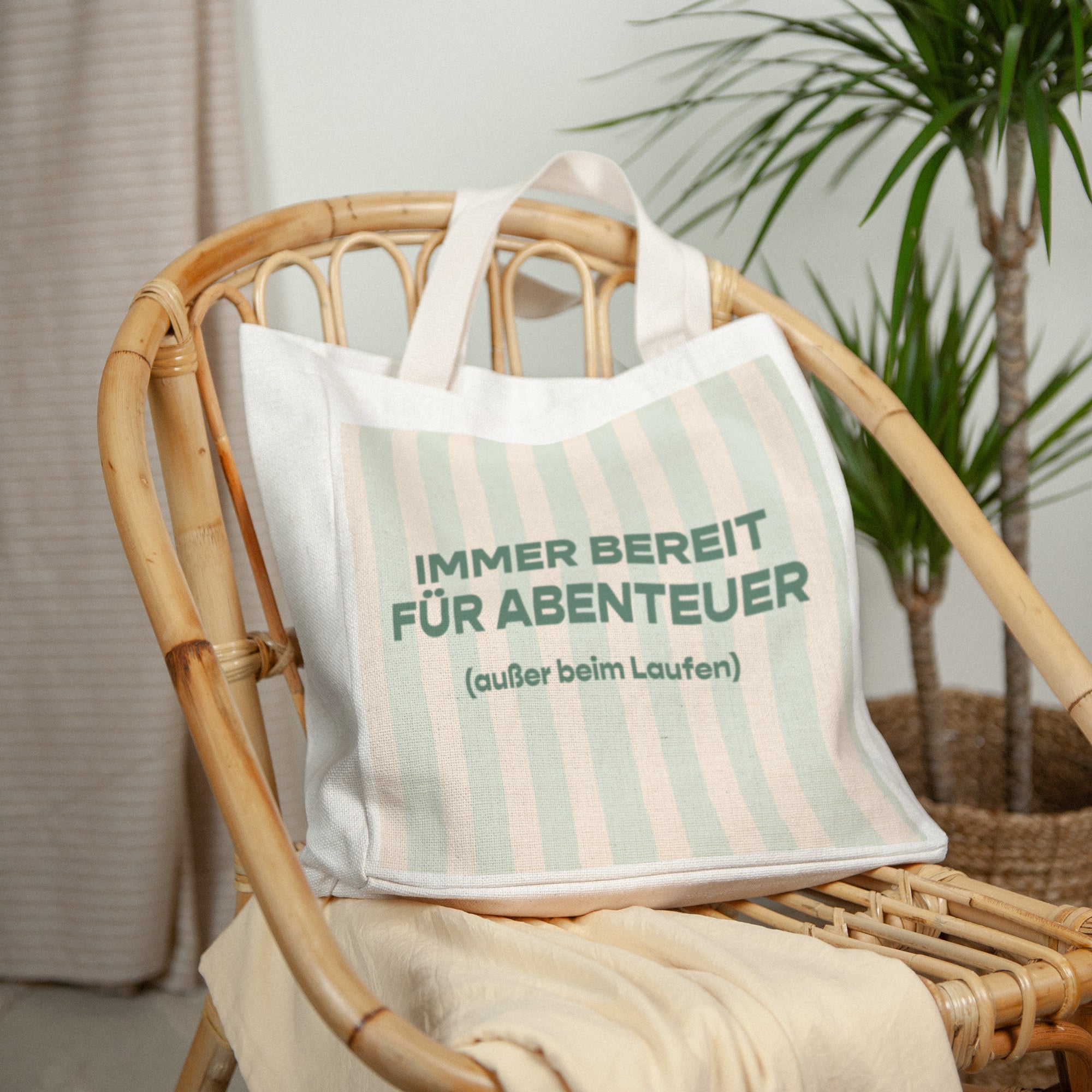 Tote bag Objekte Tragehenkel Immer bereit für Abenteuer foto N° 2