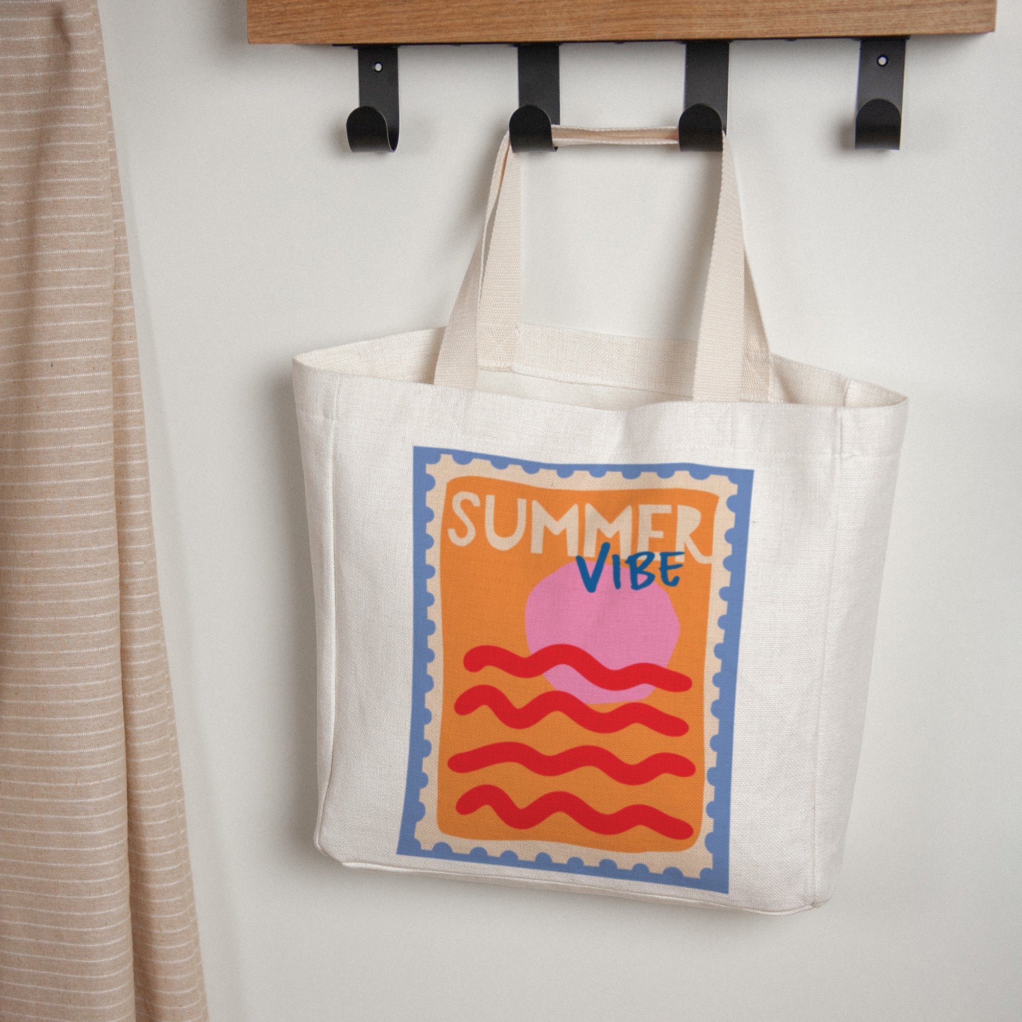 Tote bag Objekte Tragehenkel Summer vibe foto N° 1