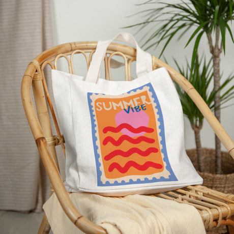 Tote bag Objekte Tragehenkel Summer vibe
