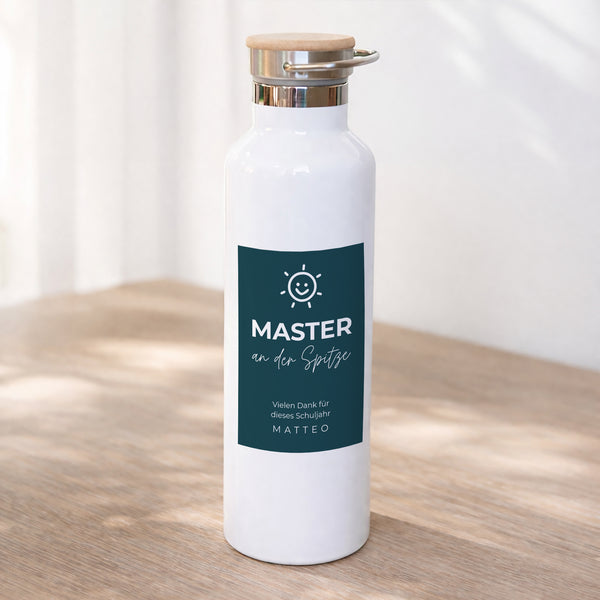Trinkflasche Objekte 75 cl Meister an der Spitze foto