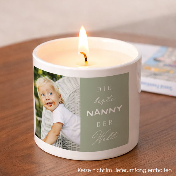 Kerzenhalter 48 cl Beste Nanny der Welt foto