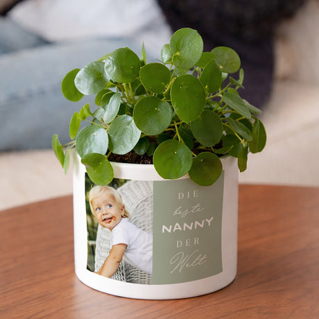 Blumentopf 48 cl Beste Nanny der Welt