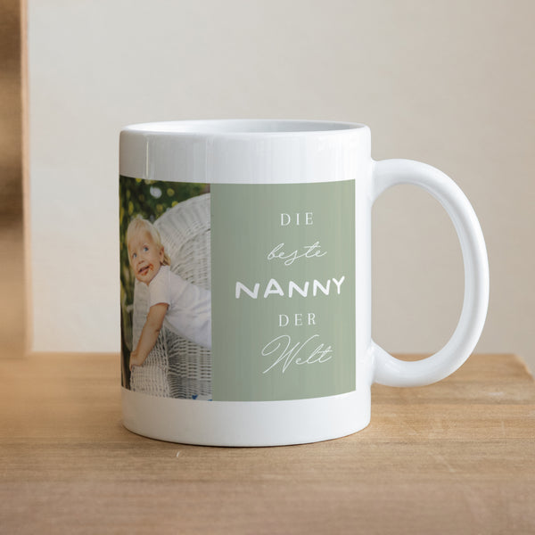 Tasse Objekte Weiß Beste Nanny der Welt foto