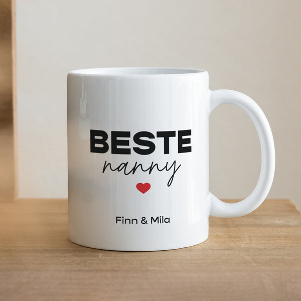 Tasse Objekte Weiß Beste Nanny foto