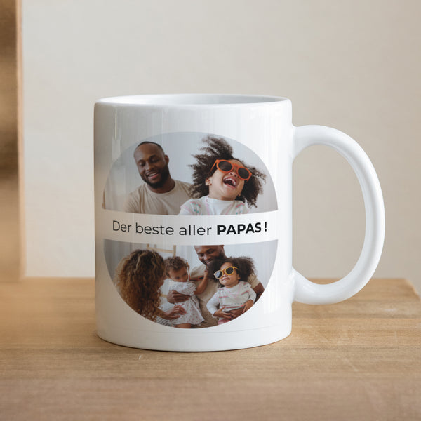 Tasse Objekte Weiß Papa für immer foto