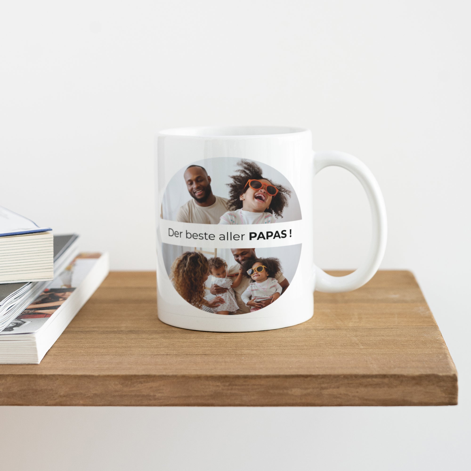 Tasse Objekte Weiß Papa für immer foto N° 4