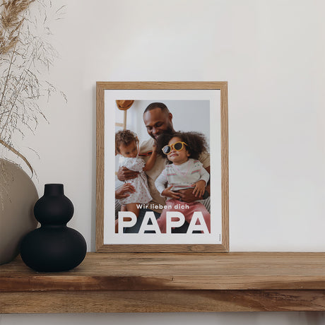 Poster Foto's Porträt 30 x 40 cm Porträt eines Super-Papas