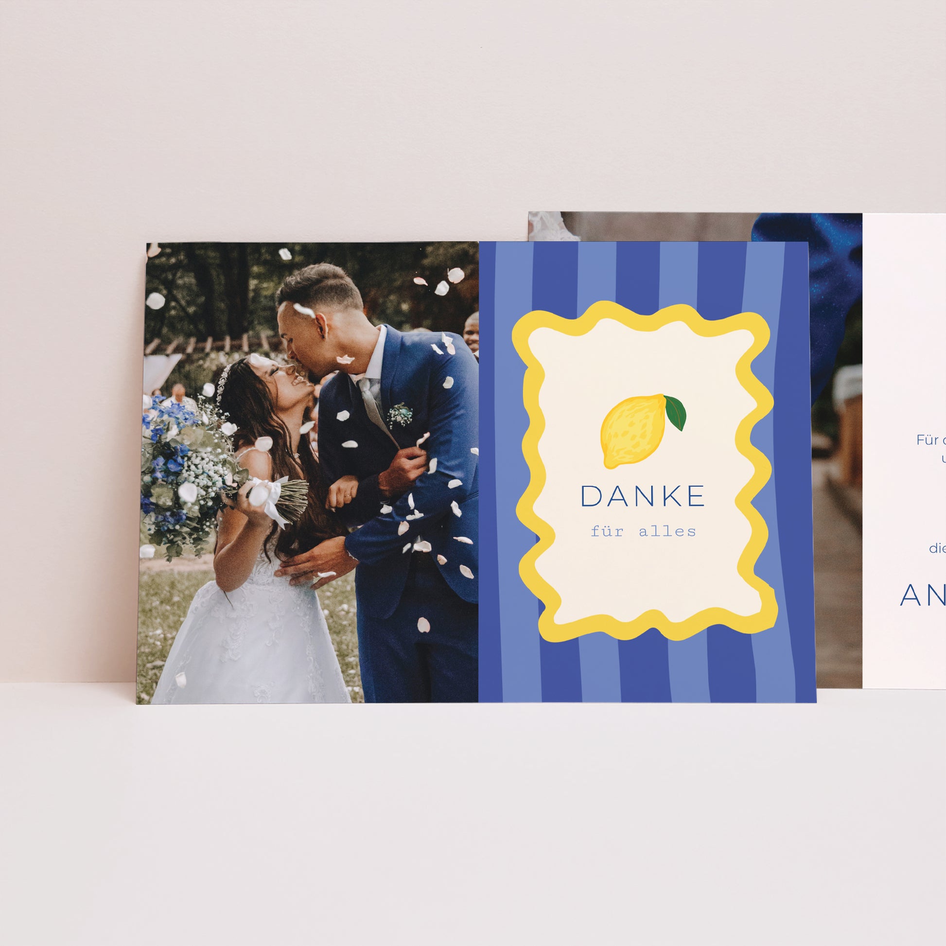 Dankeskarte Hochzeit Landschaft Ein Hauch von Mittelmeer foto N° 1