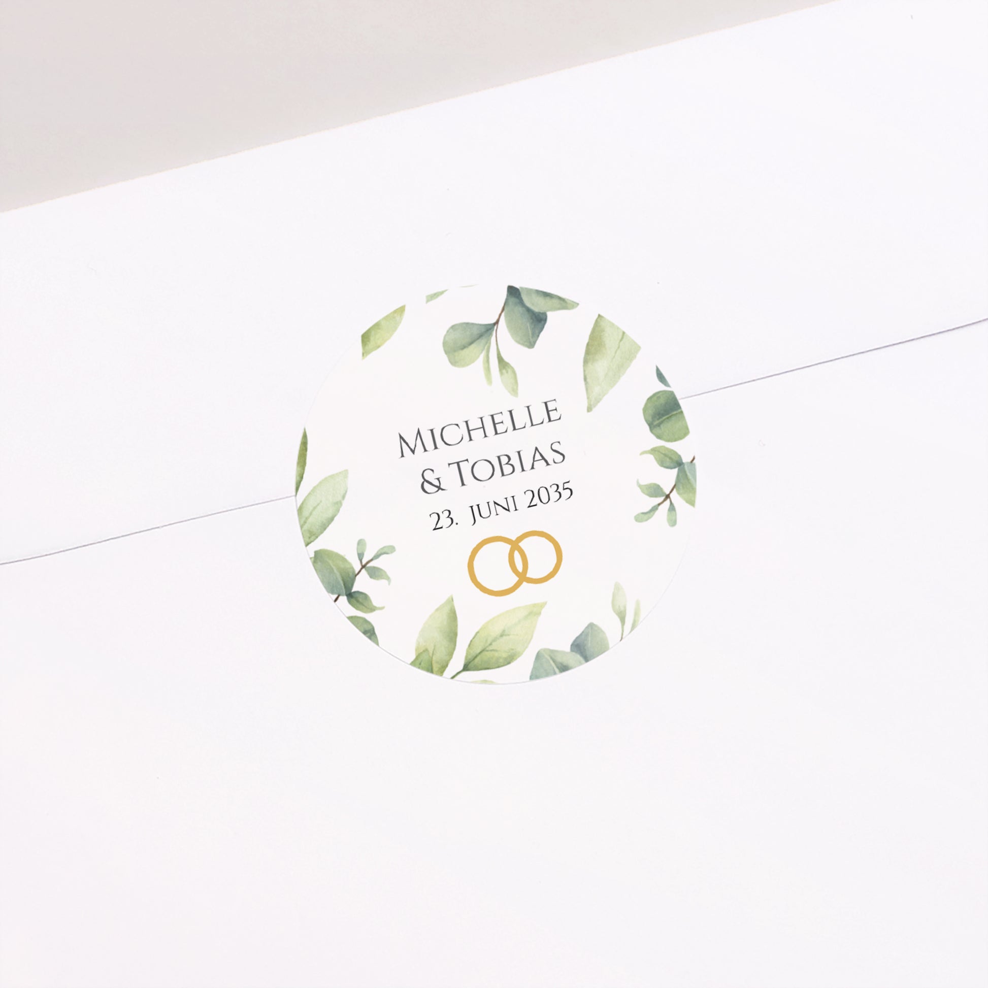 Sticker Hochzeit Rund foto N° 2
