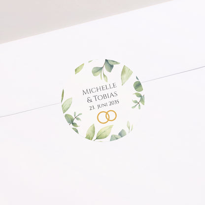 Sticker Hochzeit Rund foto N° 2