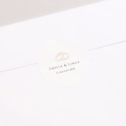 Sticker Hochzeit Rund Sanfte Harmonie foto N° 2
