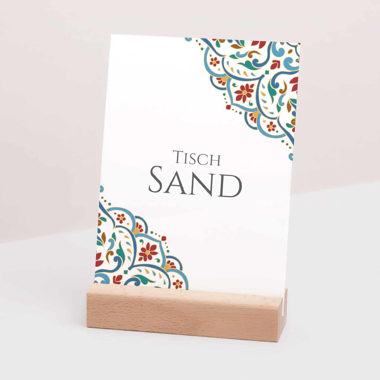 Tischnummern Hochzeit Rechteck Liebe aus dem Osten foto N° 3