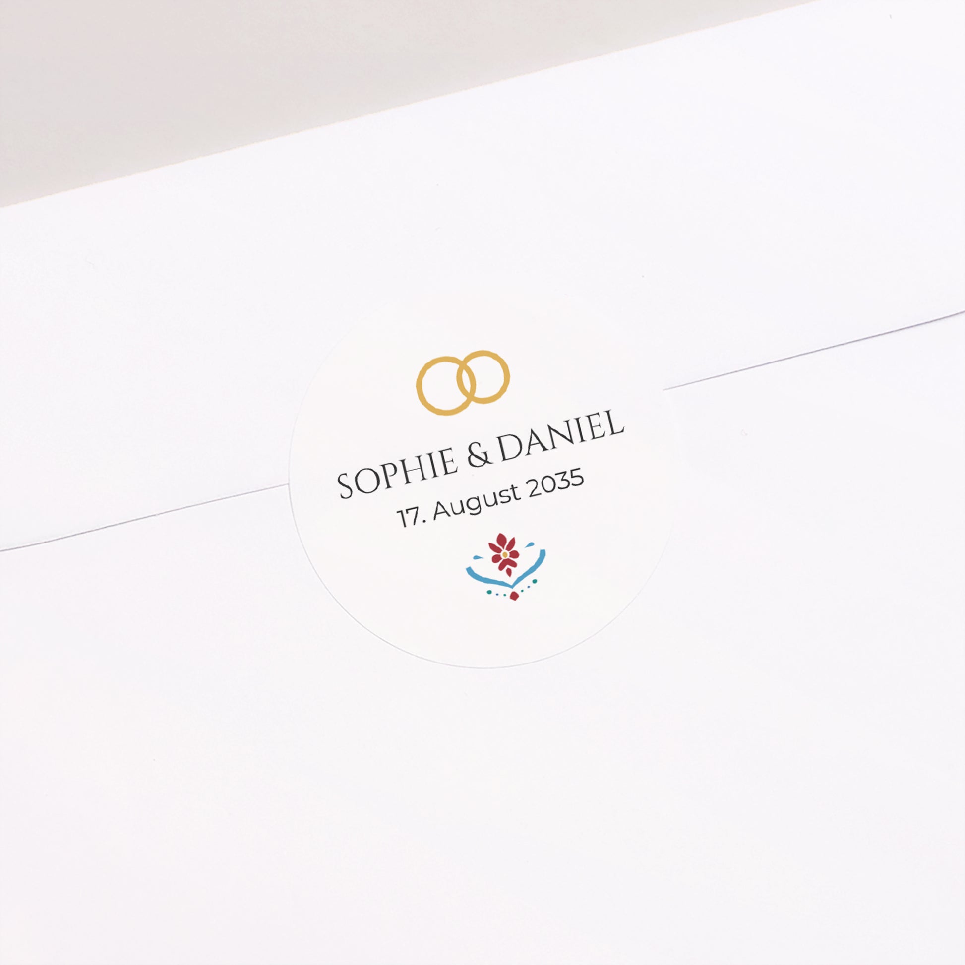 Sticker Hochzeit Rund Liebe aus dem Osten foto N° 2