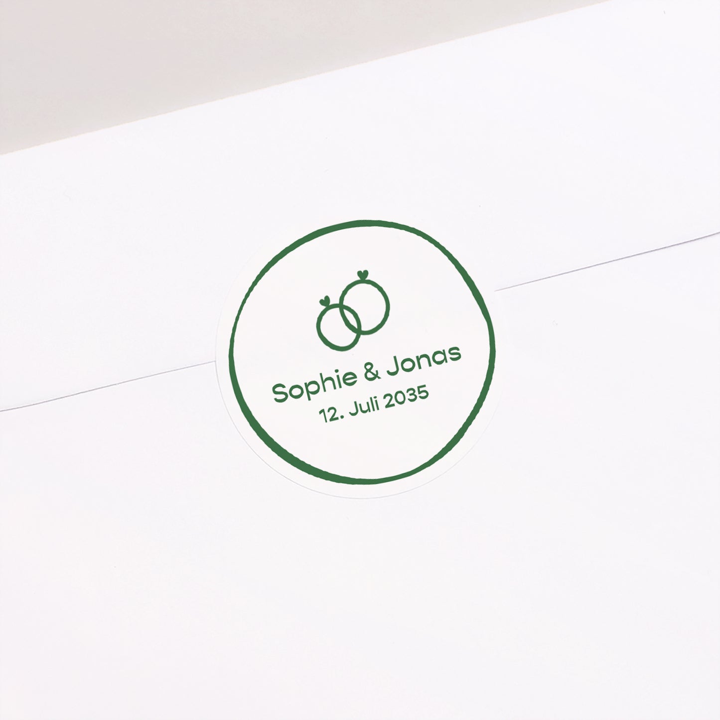 Sticker Hochzeit Rund Botanische Hochzeiten foto N° 2
