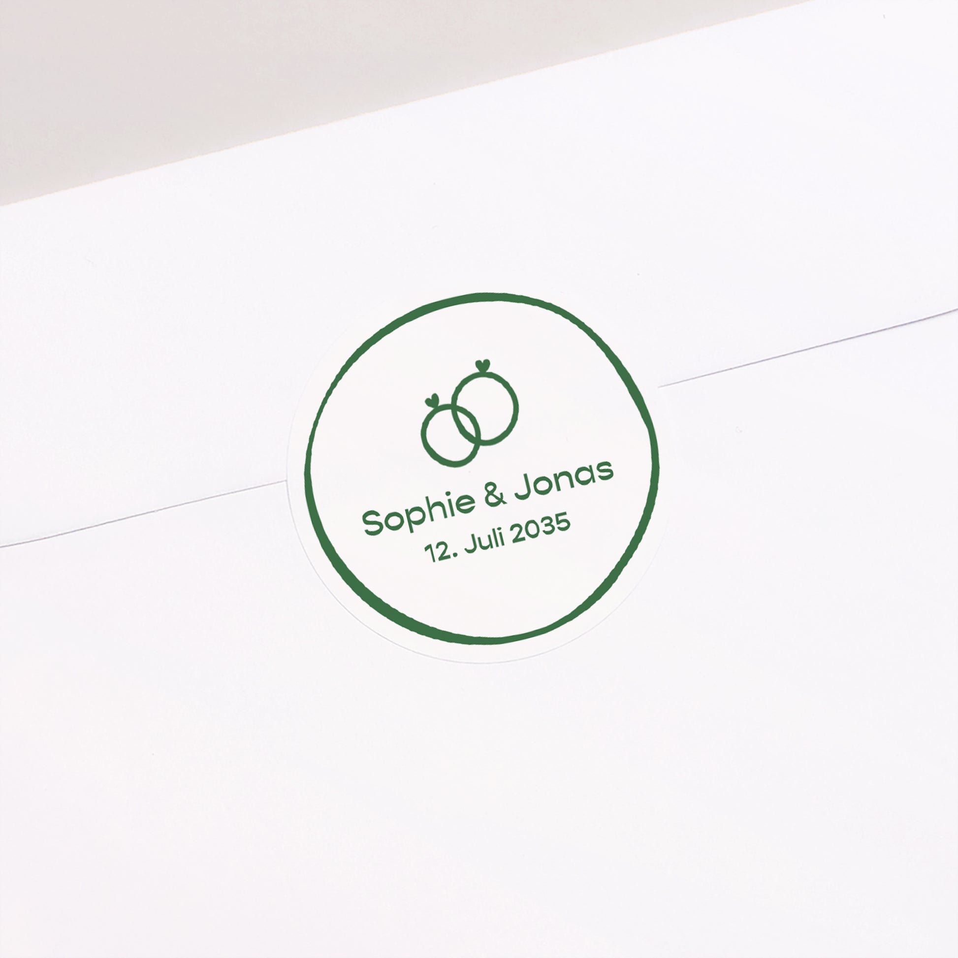Sticker Hochzeit Rund Botanische Hochzeiten foto N° 2