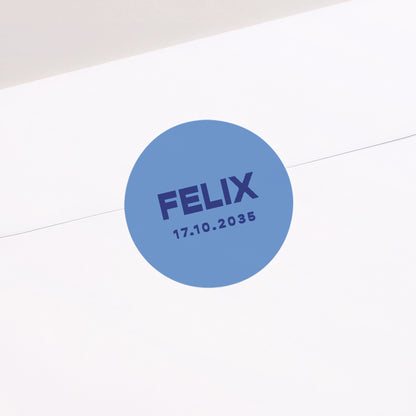 Sticker Geburt Rund Erwachen in Farben foto N° 2