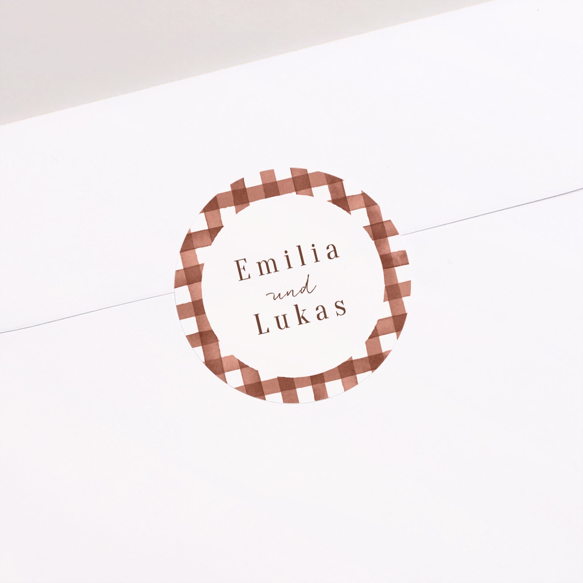 Sticker Hochzeit Rund Liebliche Liebe foto N° 2