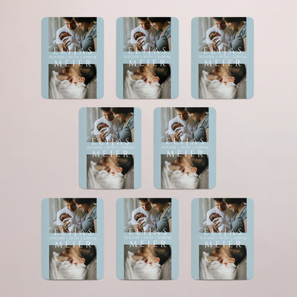 Geburtskarten Set von 8, magnetisch, rechteckig mit abgerundeten Ecken Kapitel eins foto N° 3