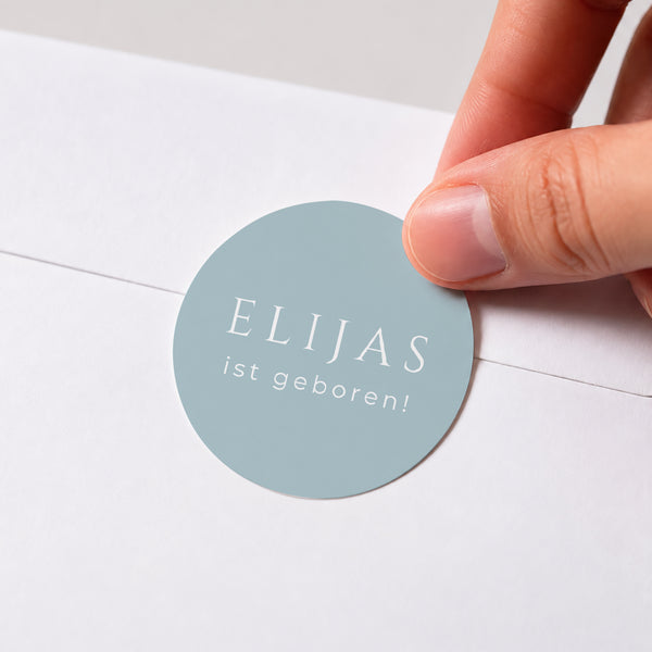 Sticker Geburt Rund Kapitel eins foto