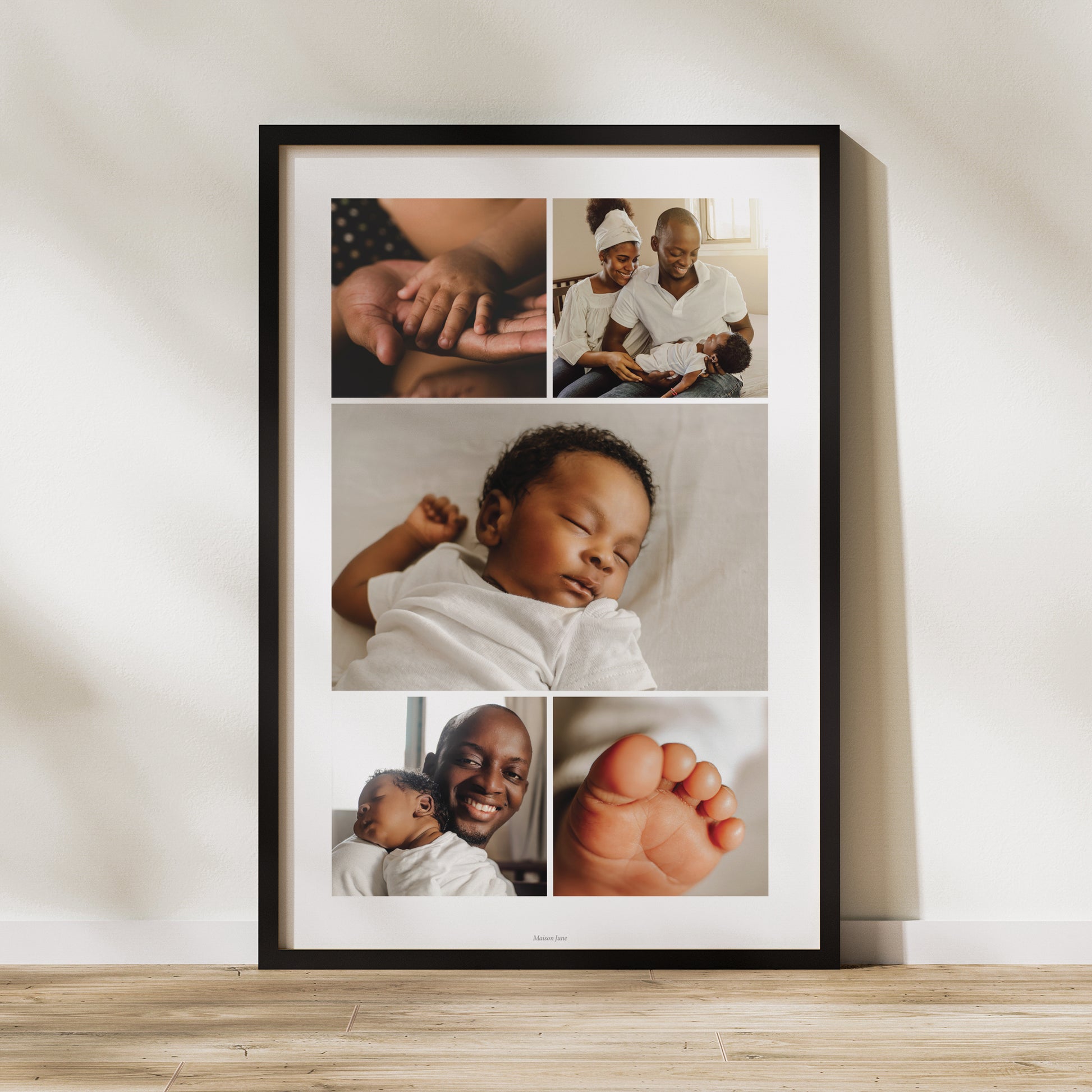 Poster Geburt Porträt 60 x 90 cm Wertvolle Grüße foto N° 1