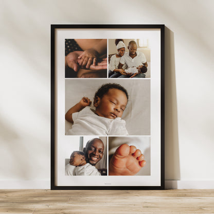 Poster Geburt Porträt 60 x 90 cm Wertvolle Grüße foto N° 1