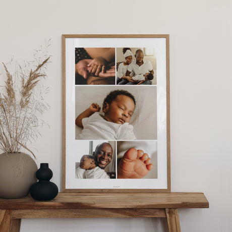 Poster Geburt Porträt 60 x 90 cm Wertvolle Grüße