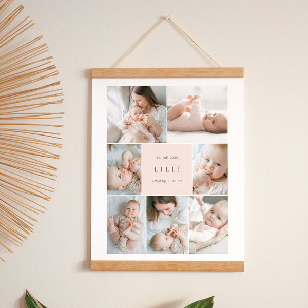 Poster Geburt Porträt Fragmente der Süße foto