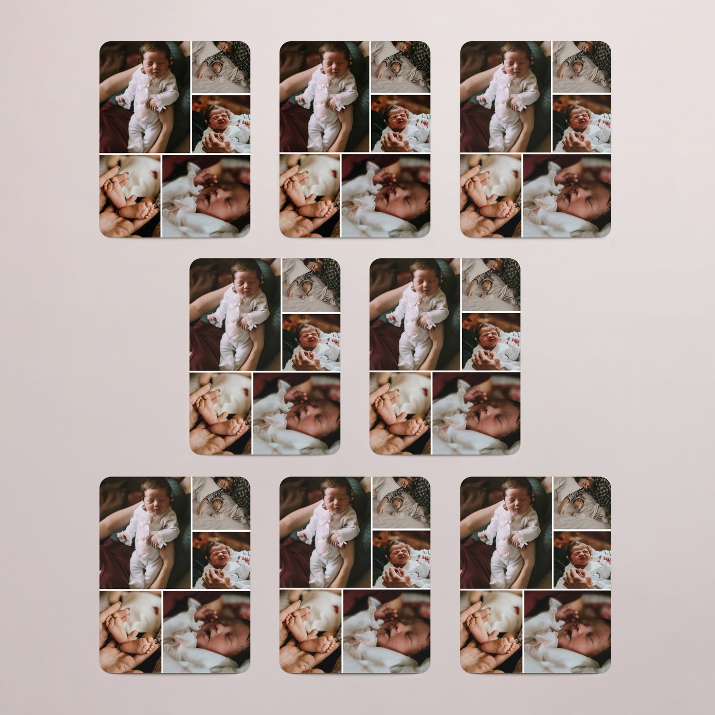 Geburtskarten Set von 8, magnetisch, rechteckig mit abgerundeten Ecken Lebensfunken foto N° 3