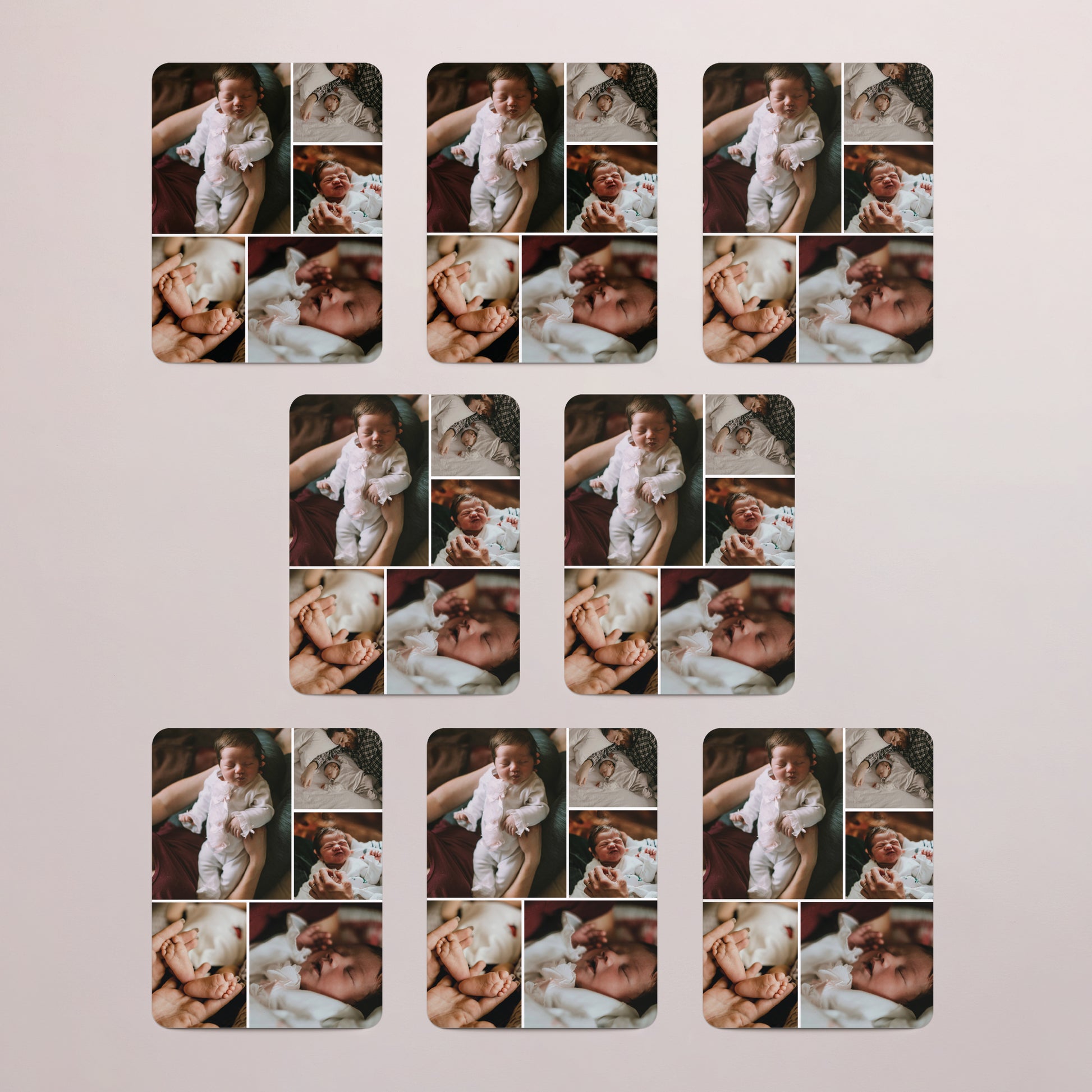 Geburtskarten Set von 8, magnetisch, rechteckig mit abgerundeten Ecken Lebensfunken foto N° 3