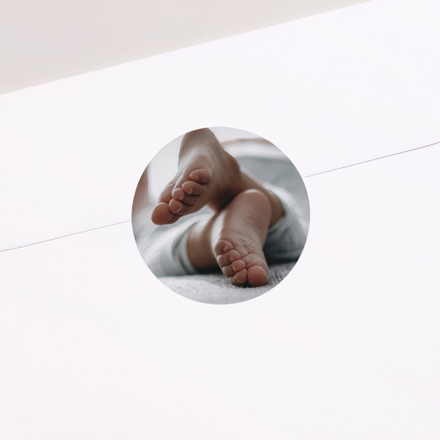 Sticker Geburt Rund Ein Lebensstrahl foto N° 2