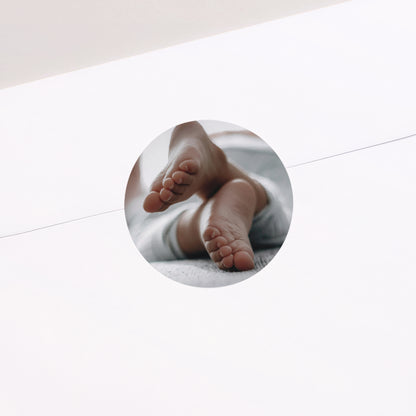 Sticker Geburt Rund Ein Lebensstrahl foto N° 2