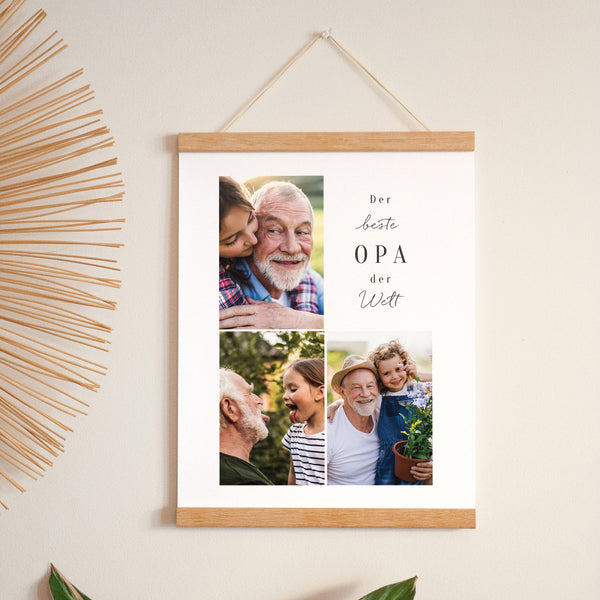 Poster Objekte Porträt Der beste Opa der Welt foto