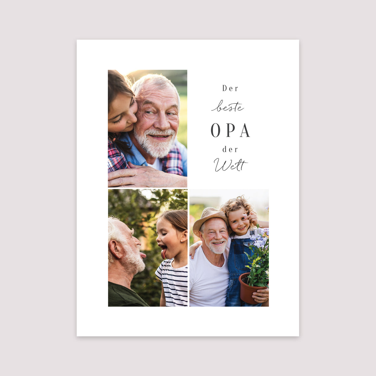 Poster Objekte Porträt Der beste Opa der Welt foto N° 2
