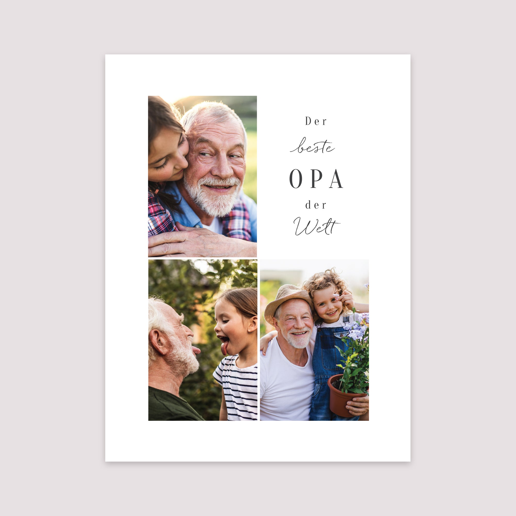 Poster Objekte Porträt Der beste Opa der Welt foto N° 2