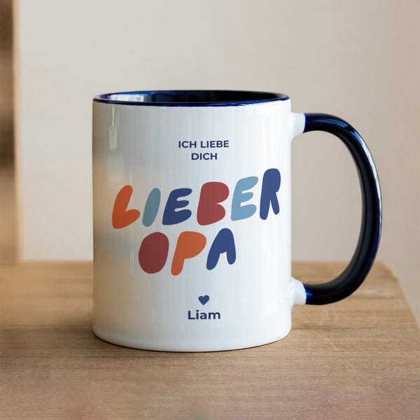 Tasse Objekte Blau Liebe Farben II foto