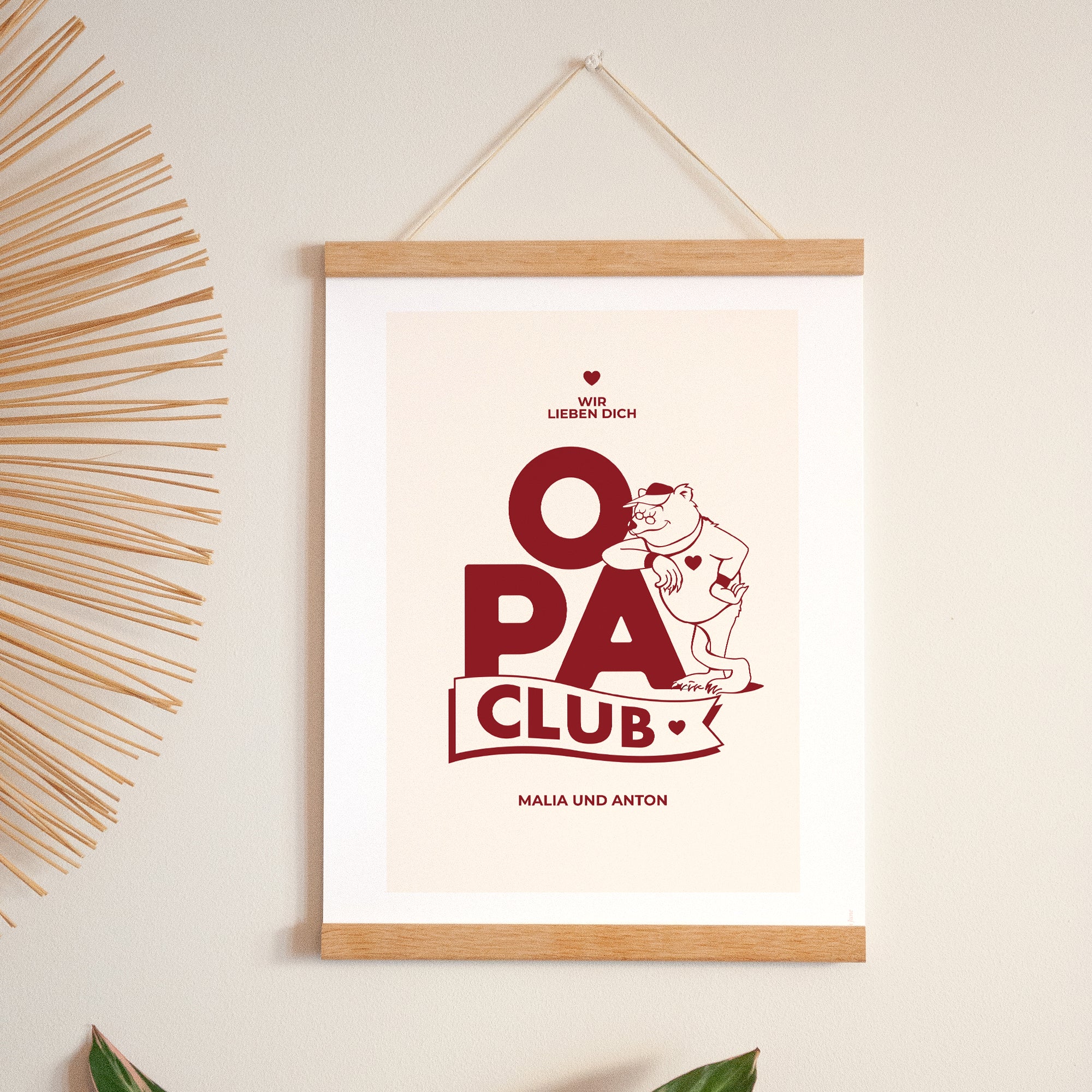 Poster Objekte Porträt Opa Bär Club foto N° 1