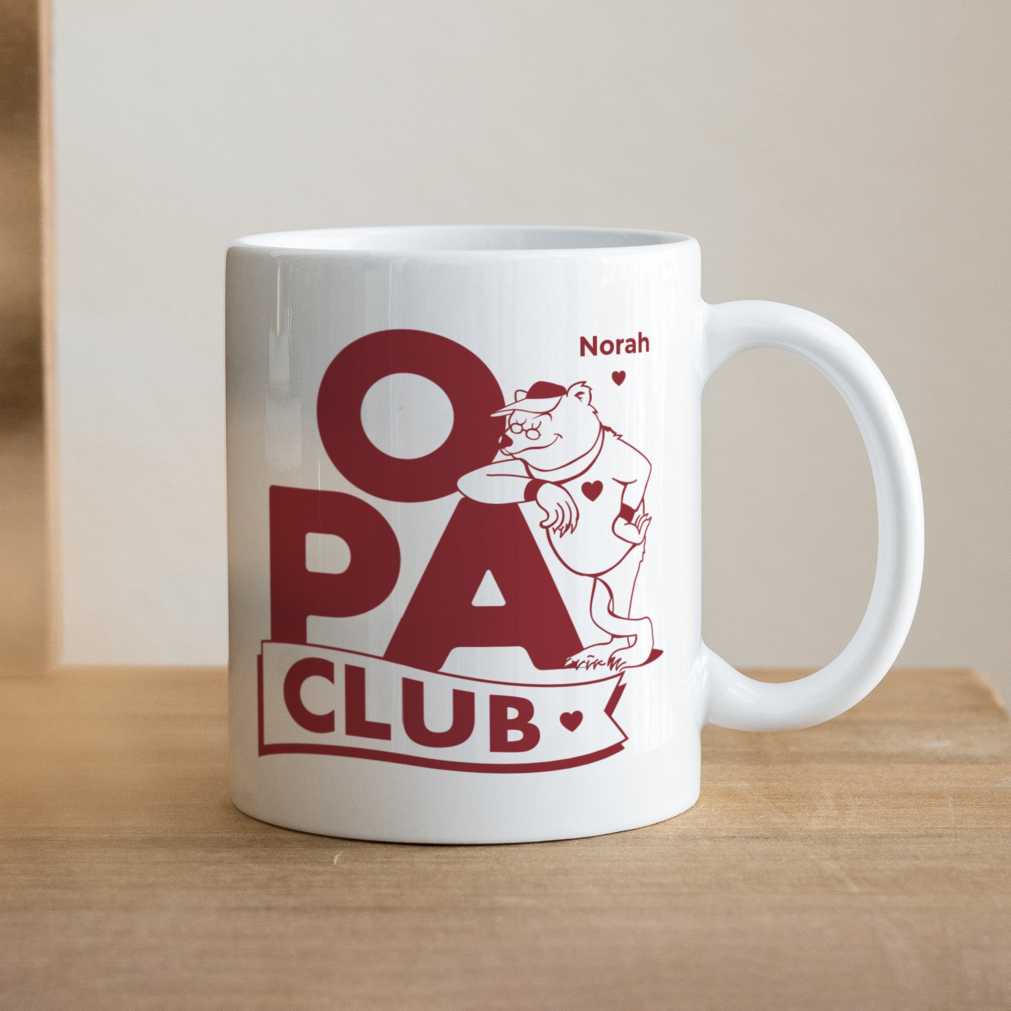 Tasse Objekte Weiß Opa Bär Club foto N° 1
