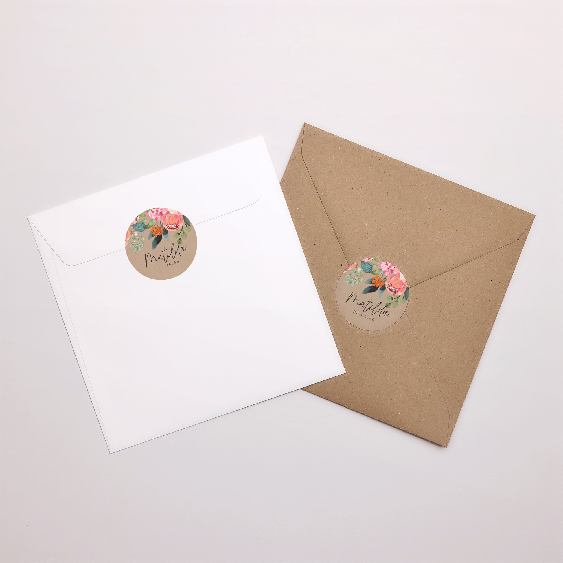 Sticker Geburt Rund Baby Bloom foto N° 4