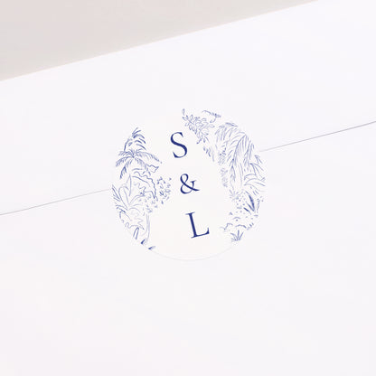 Sticker Hochzeit Rund Liebeslichtung foto N° 2