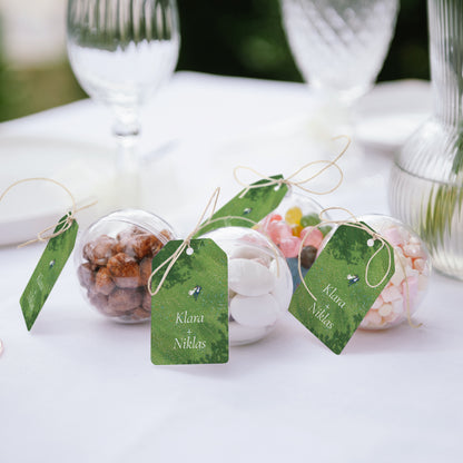 Geschenkbox Hochzeit Ball mit Wimpel-Etikett foto N° 2