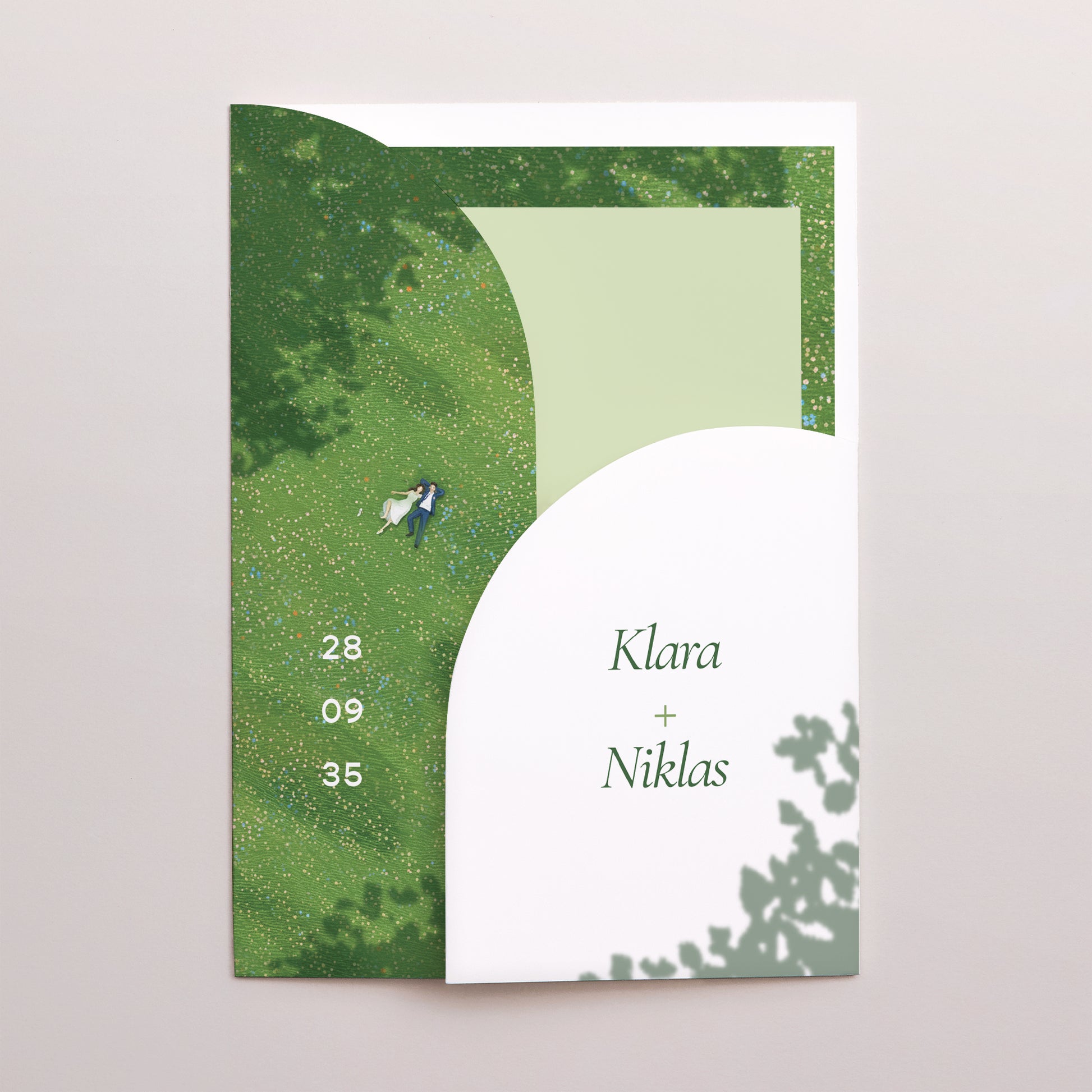 Hochzeitseinladung Hülle für 2 Karten foto N° 1