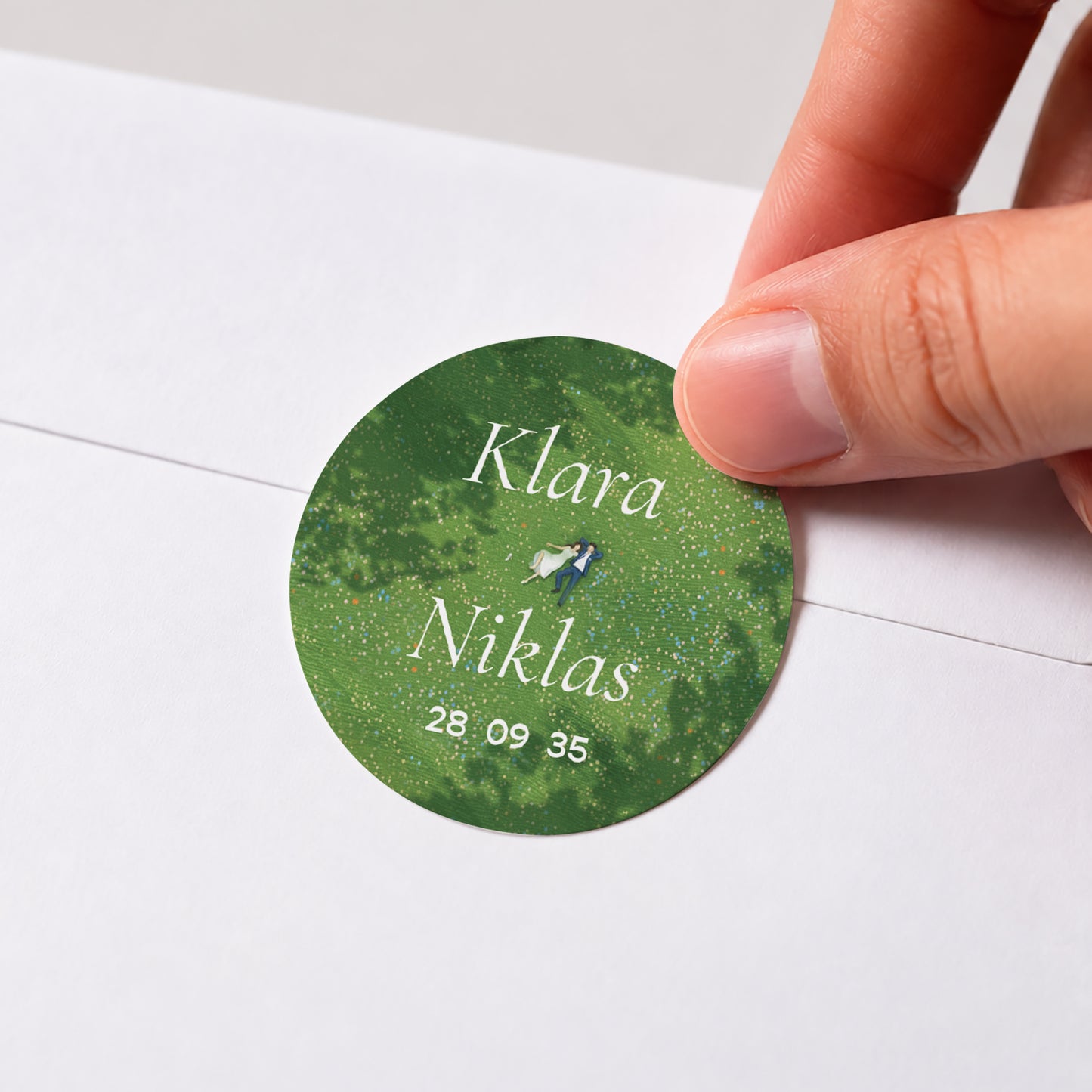 Sticker Hochzeit Rund foto N° 1