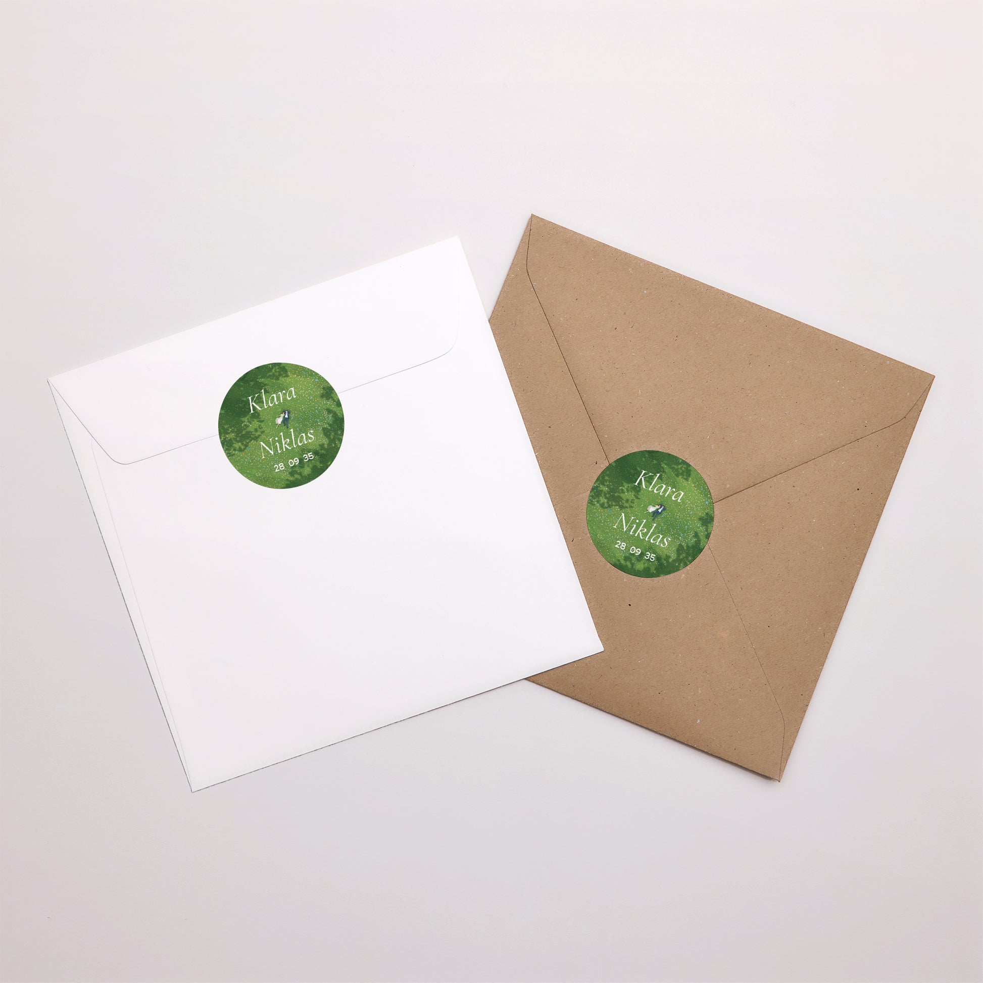 Sticker Hochzeit Rund foto N° 4