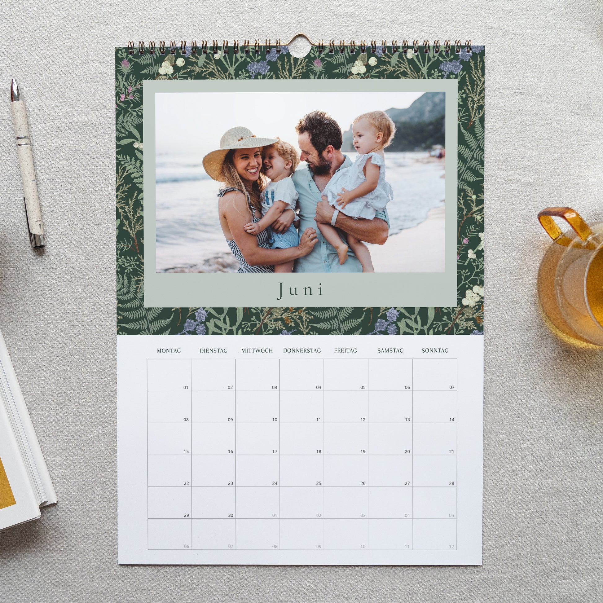 Kalender Weihnachten Wandgemälde A3 Winterlaub foto N° 2