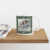 Tasse Weihnachten Weiß Winterlaub foto N° 4