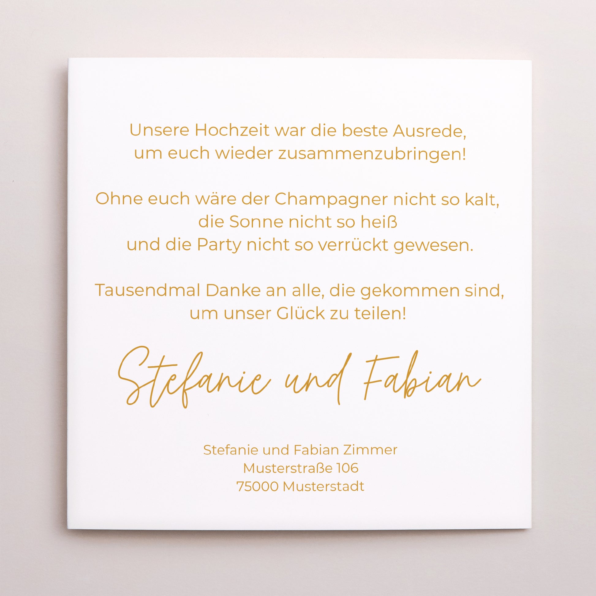 Dankeskarte Hochzeit Schallplattenhülle L'amour. foto N° 3
