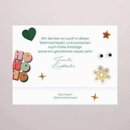 Schokokarte Weihnachten Schokoladenbox 6 Winter-Polares foto N° 4
