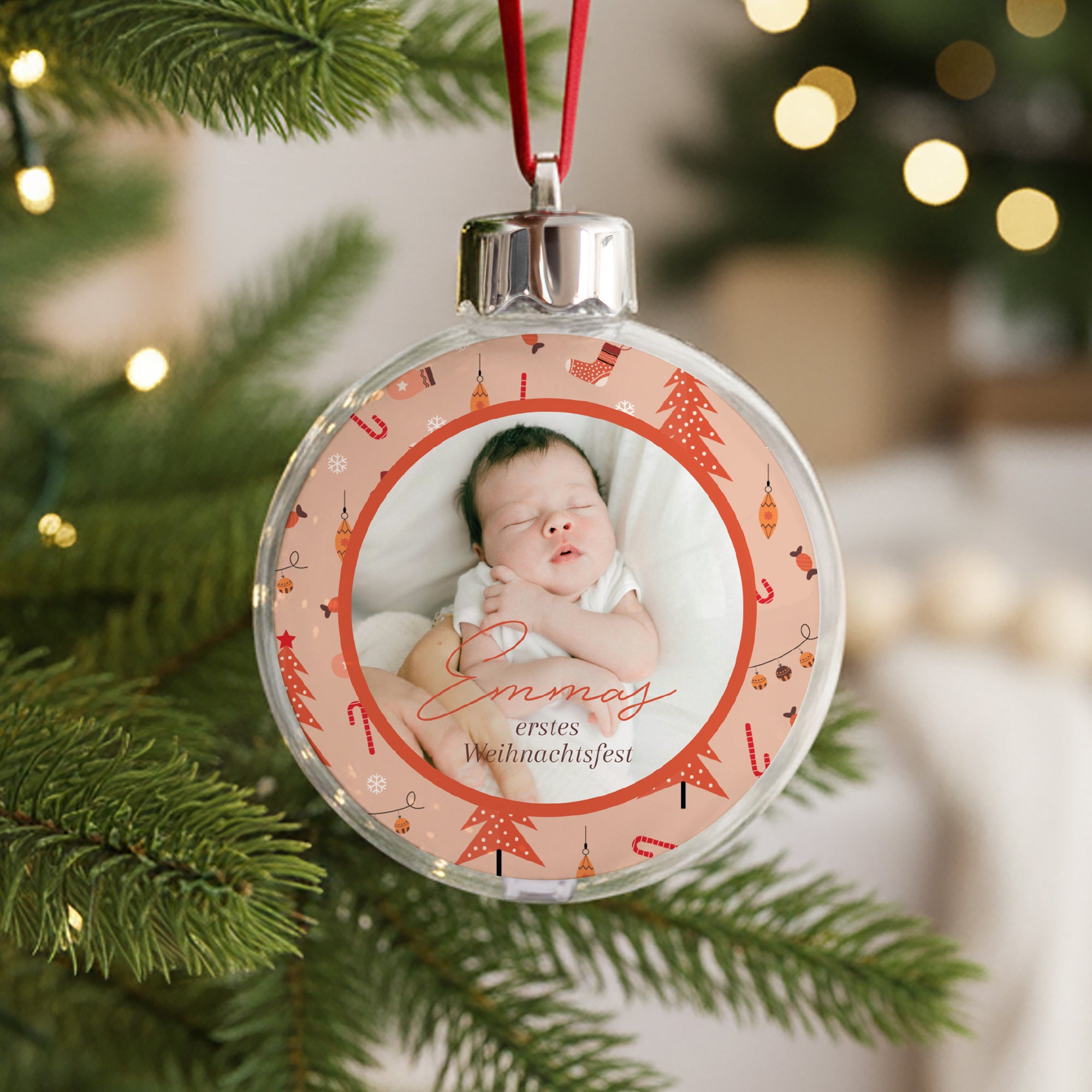 Weihnachtskugel Weihnachten Runde Wertvolle Momente foto N° 1