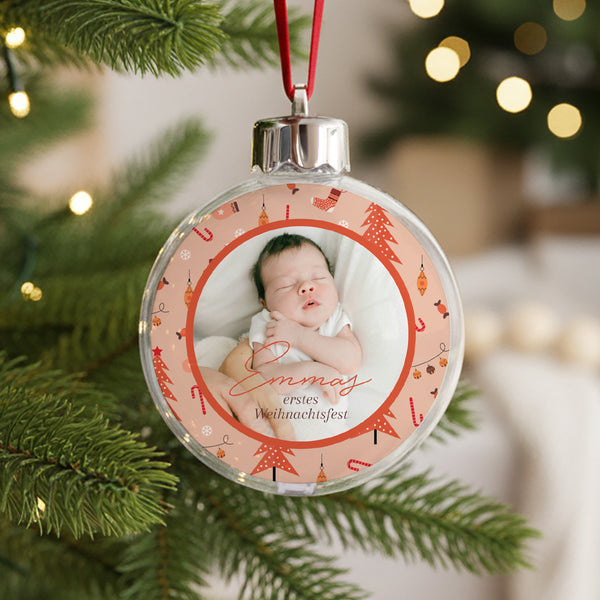 Weihnachtskugel Weihnachten Runde Wertvolle Momente foto